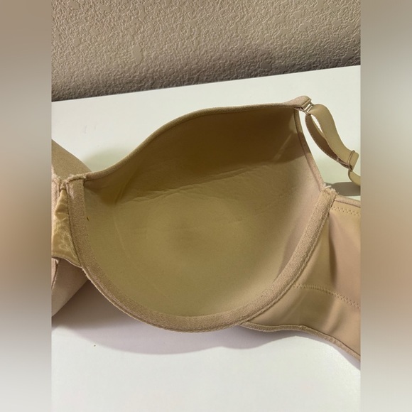 Cacique Beige Smooth Lightly Lined Full Coverage T-Shirt Bra 40DD - Picture 5 of 10